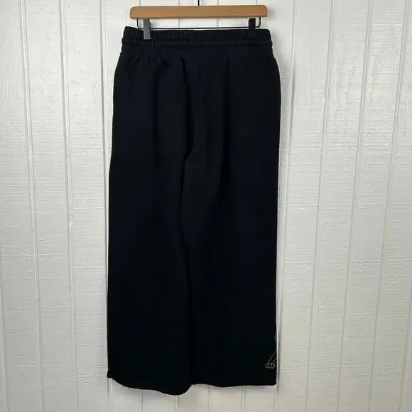 Disney Lion King Wide Leg Sweatpants Lounge Graphic Simba Black Women L - Picture 6 of 8